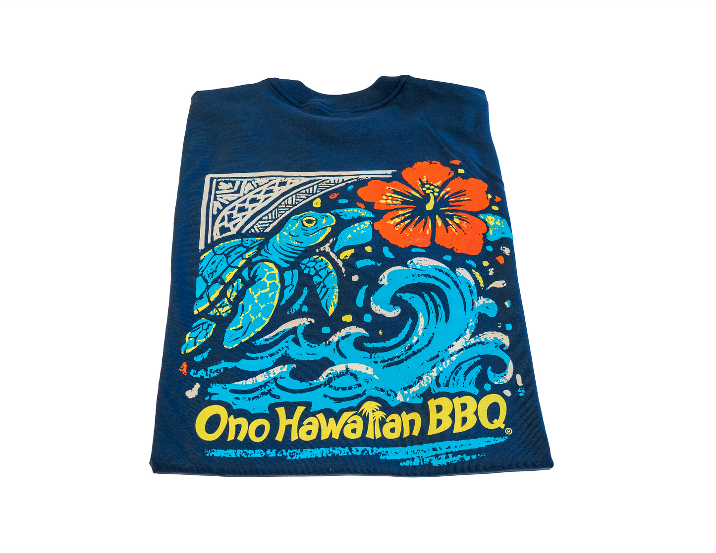 Ono Hawaiian BBQ Honu Hibiscus Shirt