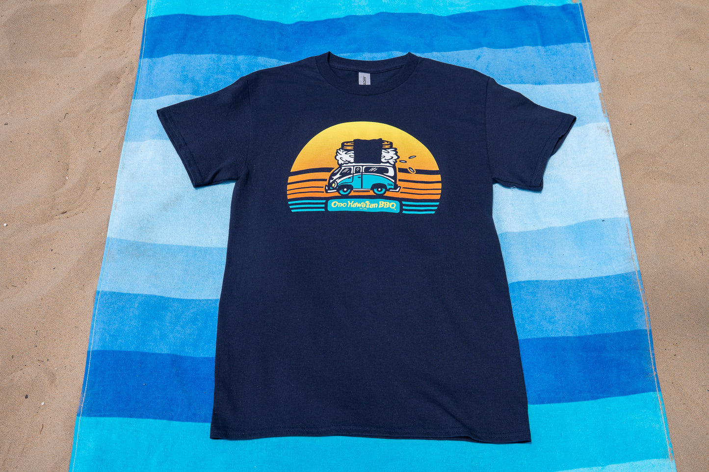 Ono Hawaiian BBQ Musubi Sunset Short Sleeved T-shirt