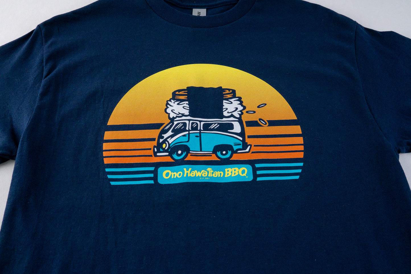 Ono Hawaiian BBQ Musubi Sunset Short Sleeved T-shirt