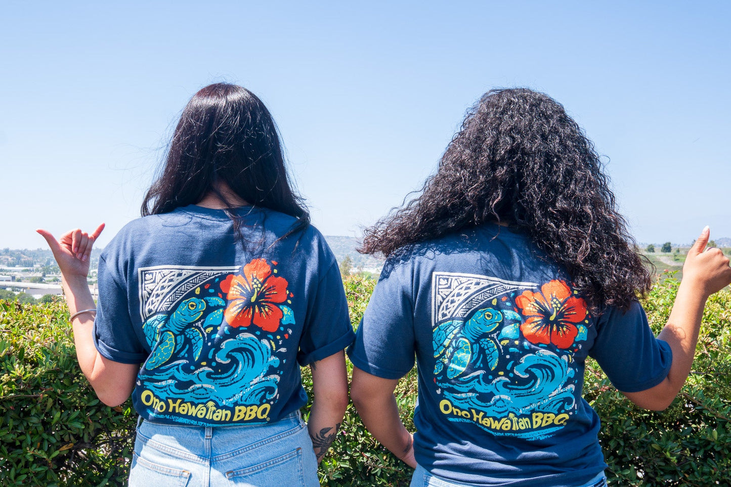 Ono Hawaiian BBQ Honu Hibiscus Shirt