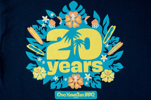 Ono Hawaiian BBQ 20 Year Short Sleeved T-shirt